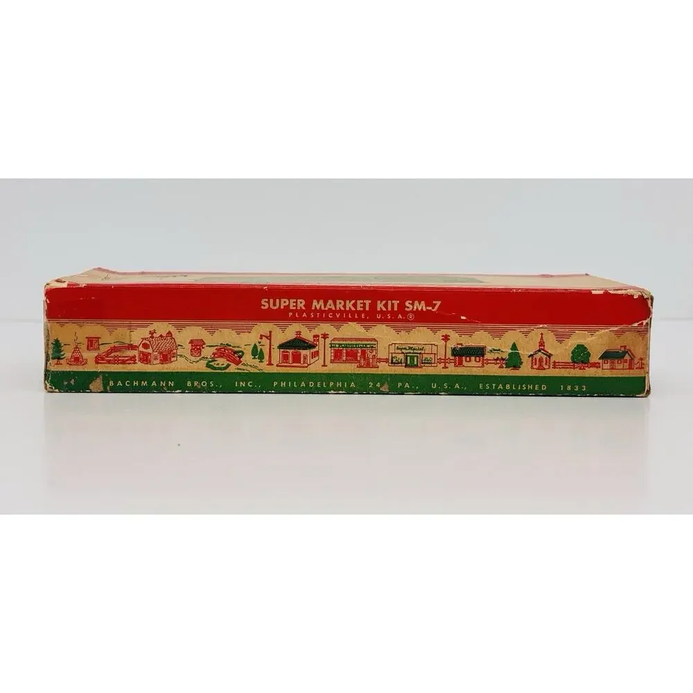 Plasticville O & S Gauge Super Market Kit SM-7 Complete w/ Box